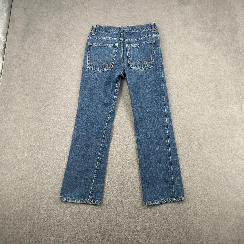 Old Navy Skinny Jeans Boys 10 Blue Denim Cotton Regular Medium Wash Whiskered
